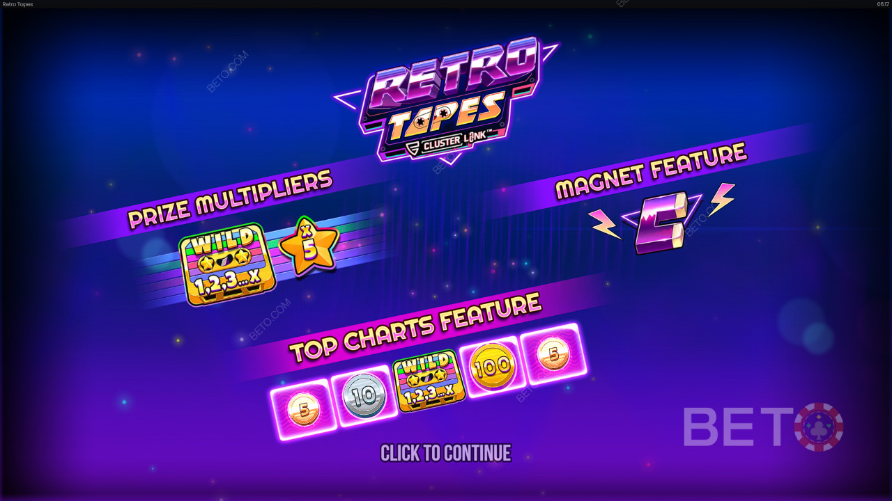 Push Gaming দ্বারা রেট্রো টেপস ক্লাস্টার লিঙ্কে বোনাস বৈশিষ্ট্যগুলি ব্যাখ্যা করা হয়েছে৷