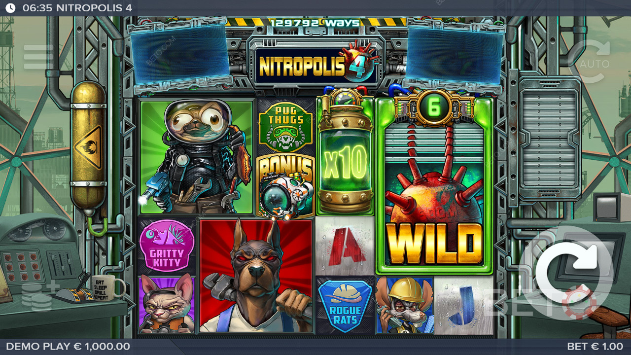 BETO স্লট দ্বারা Nitropolis 4 পর্যালোচনা