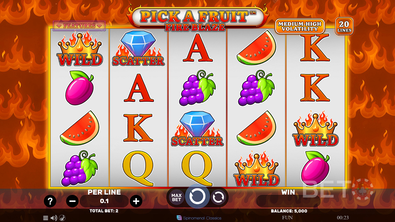Pick A Fruit Fire Blaze ফ্রি খেলুন