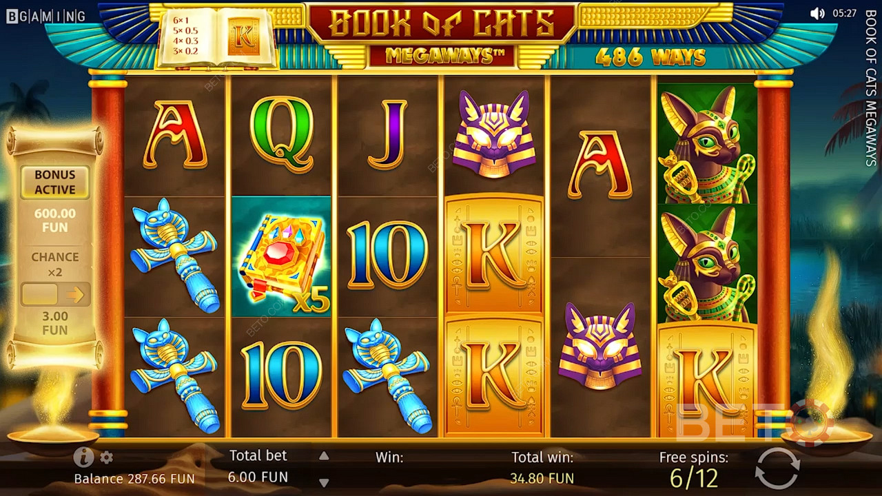 Book of Cats Megaways ফ্রি খেলুন