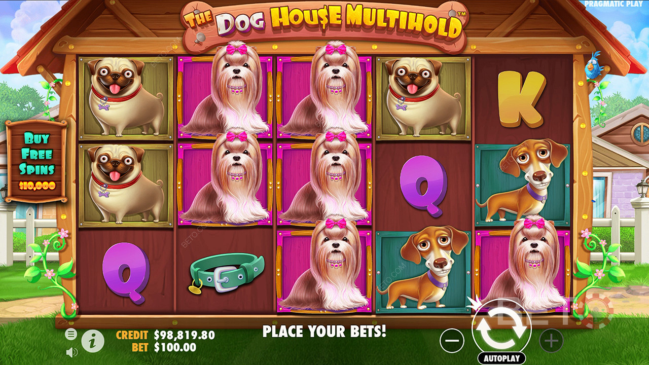The Dog House মাল্টিহোল্ড ভিডিও স্লটের জন্য রায়