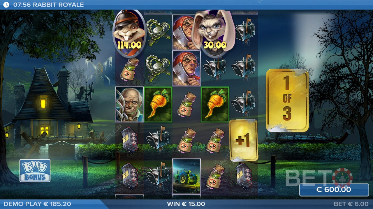 Rabbit Royale ভিডিও স্লটে আপনার বাজি 25,000x জিতুন!