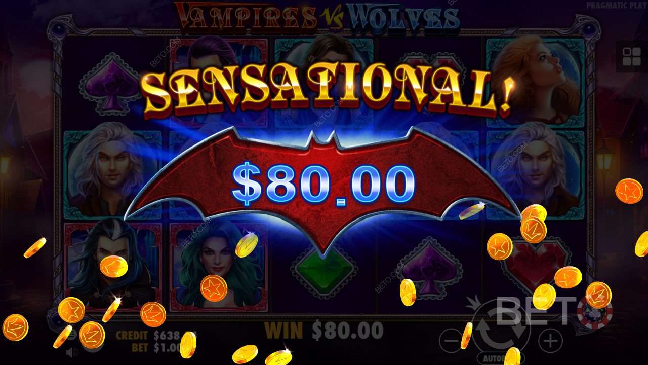 Vampires vs Wolves মধ্যে একটি বড় পেআউট জয়