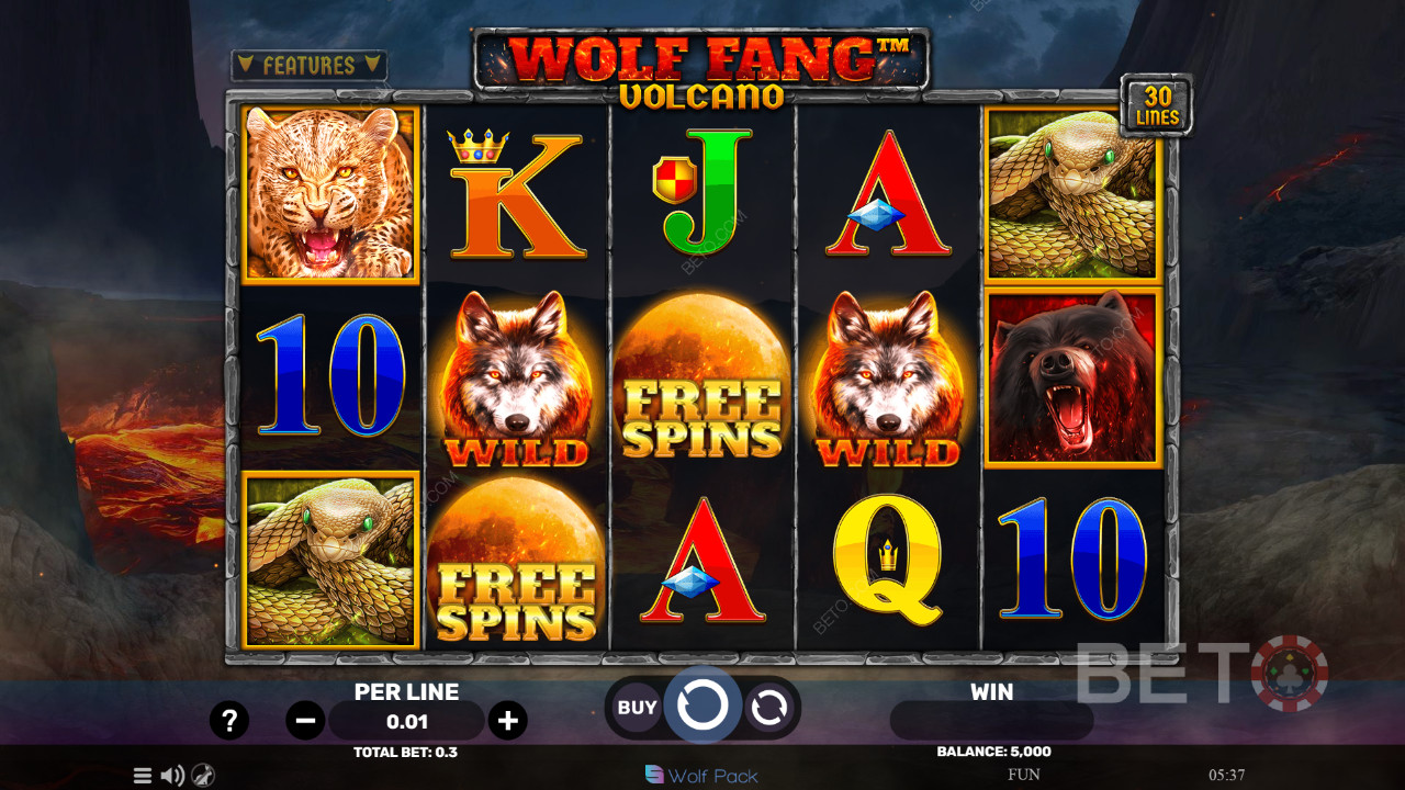 Wolf Fang - BETO স্লট দ্বারা আগ্নেয়গিরি পর্যালোচনা