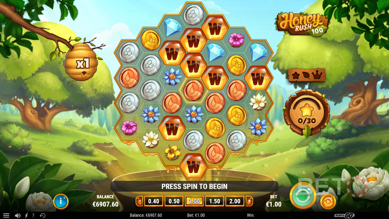 Honey Rush 100  ফ্রি খেলুন