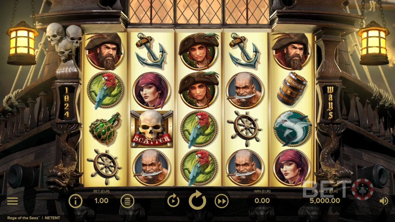 Rage of the Seas এ জলদস্যু থিমযুক্ত প্রতীক