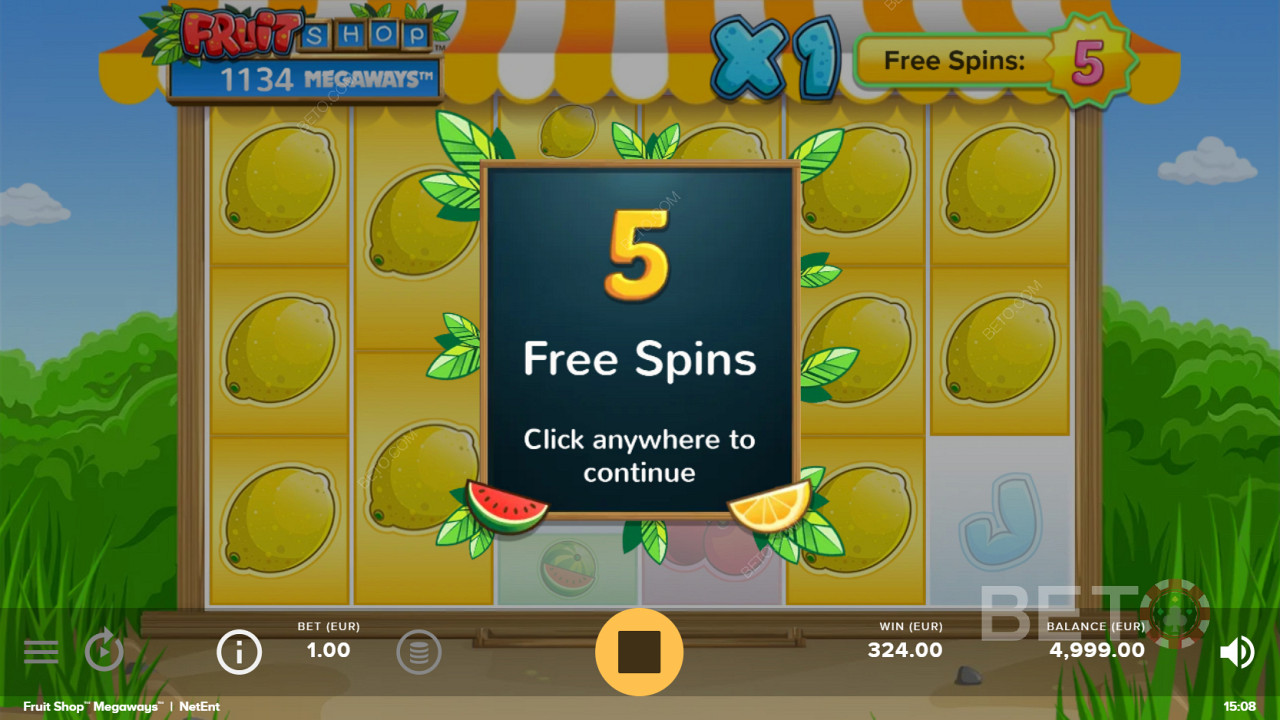 Fruit Shop Megaways ফ্রি স্পিন পাচ্ছেন