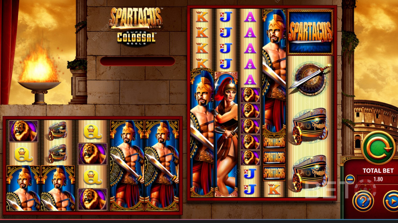 Spartacus Super Colossal Reels স্লট মেশিন