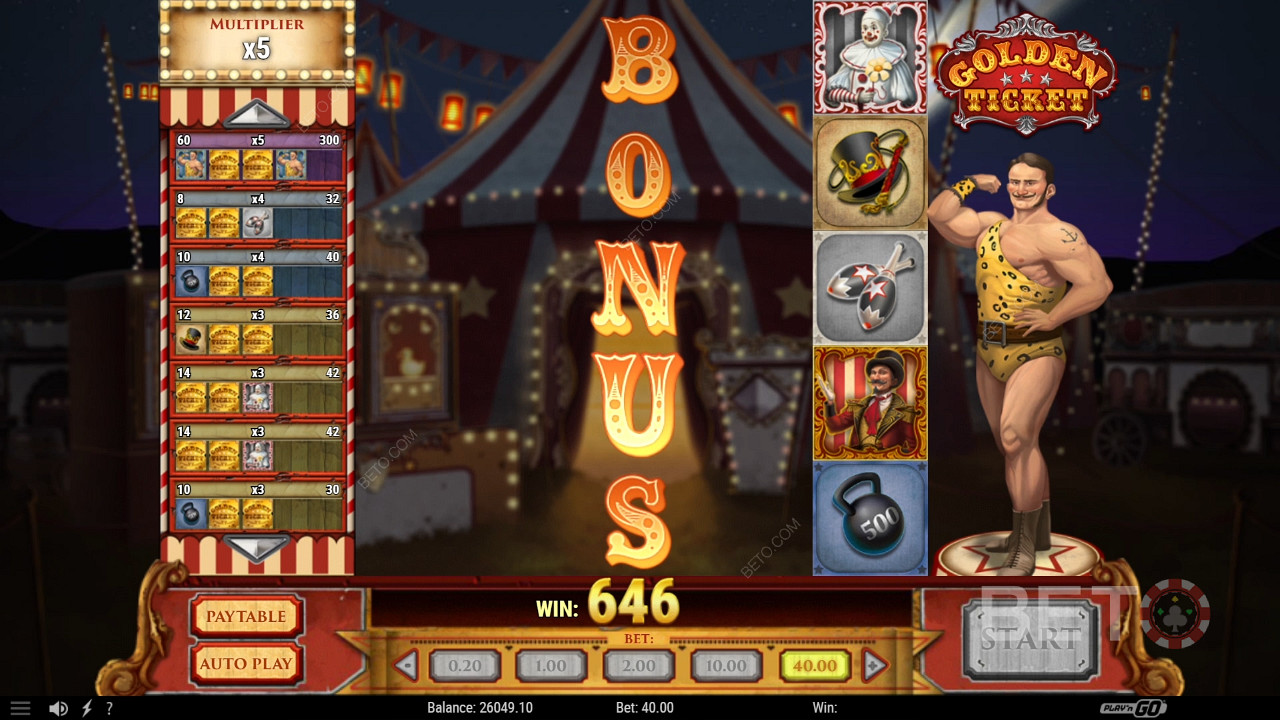 Golden Ticket (Play'n Go) ফ্রি খেলুন
