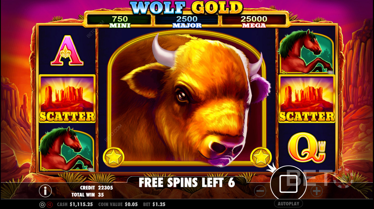 Wolf Gold আমেরিকান থিম - অত্যন্ত জনপ্রিয়