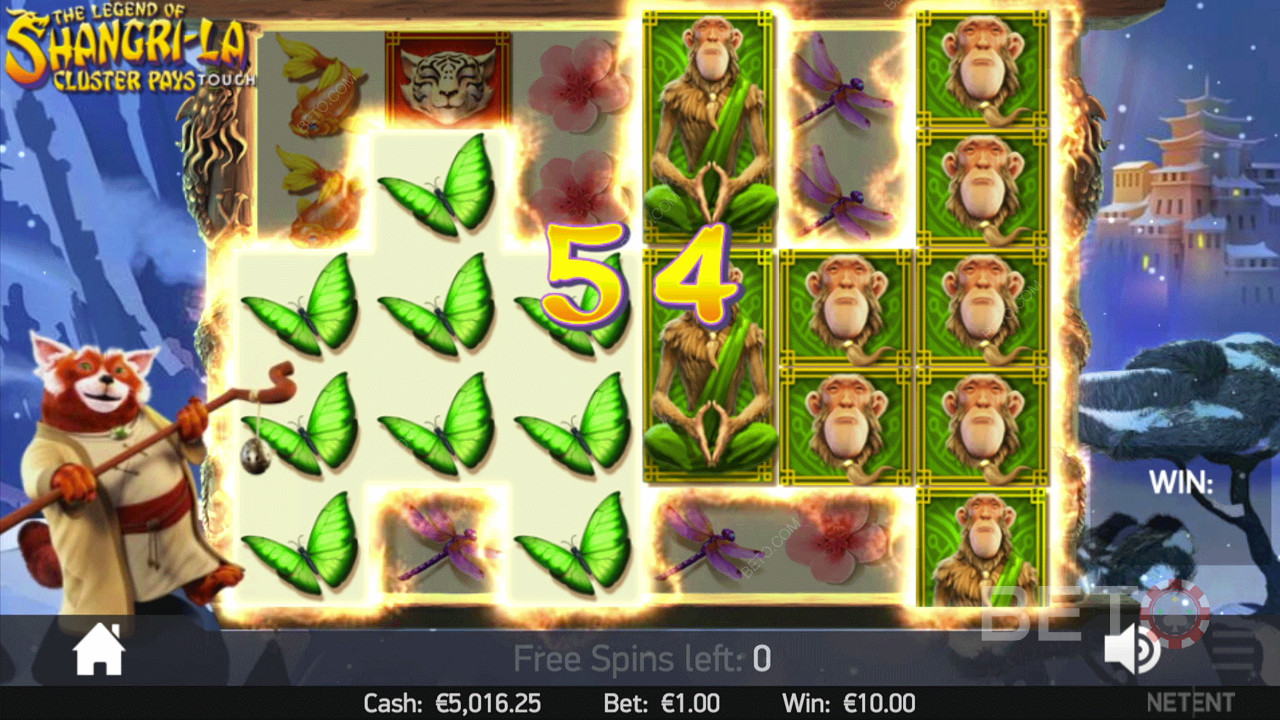The Legend of Shangri-La: Cluster Pays Slot