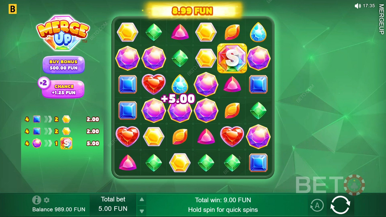 কিভাবে BGaming এর মার্জ আপ খেলবেন