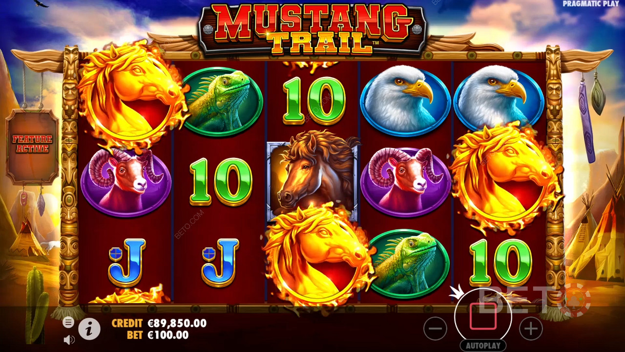 BETO স্লট দ্বারা Mustang ট্রেইল পর্যালোচনা