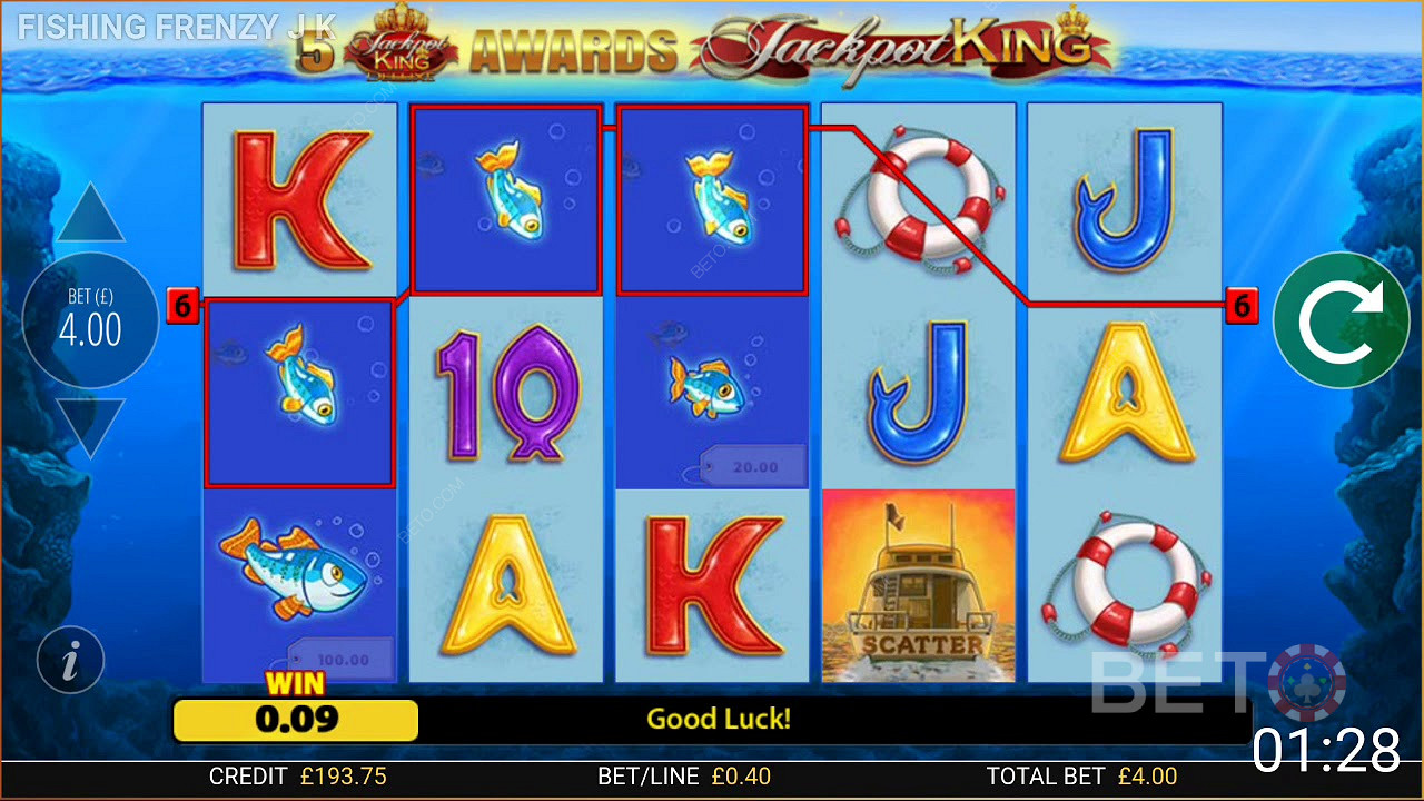 Fishin Frenzy Jackpot King ফ্রি খেলুন
