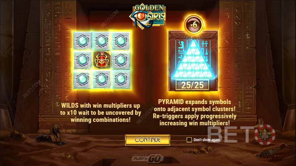 Golden Osiris পিরামিড চার্জার বিশেষ বৈশিষ্ট্য