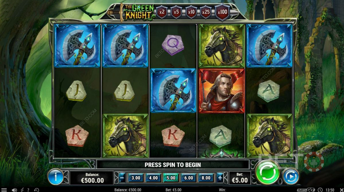 The Green Knight বিভিন্ন উচ্চ-প্রদানের প্রতীক