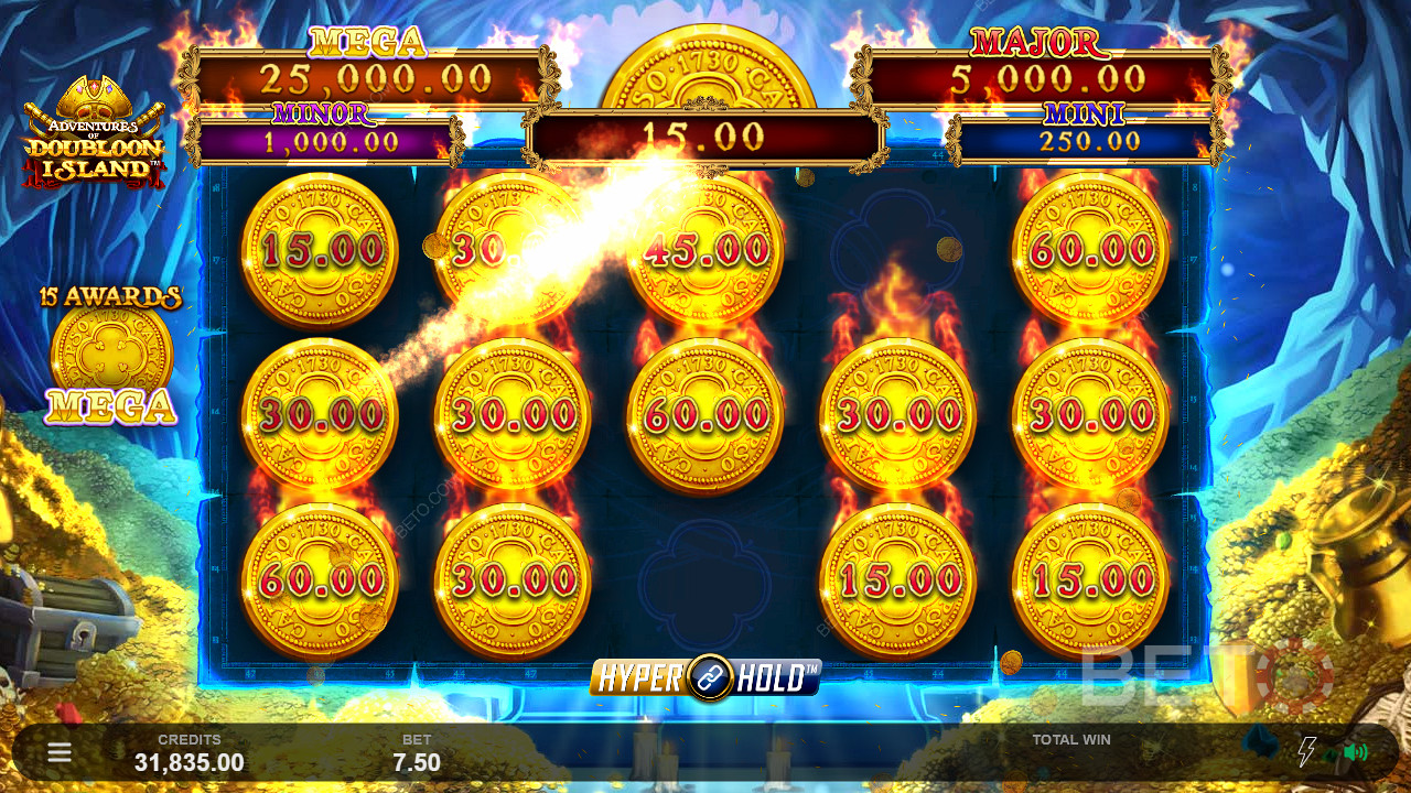Adventures Of Doubloon Island একটি মেগা পুরস্কার অবতরণ করা