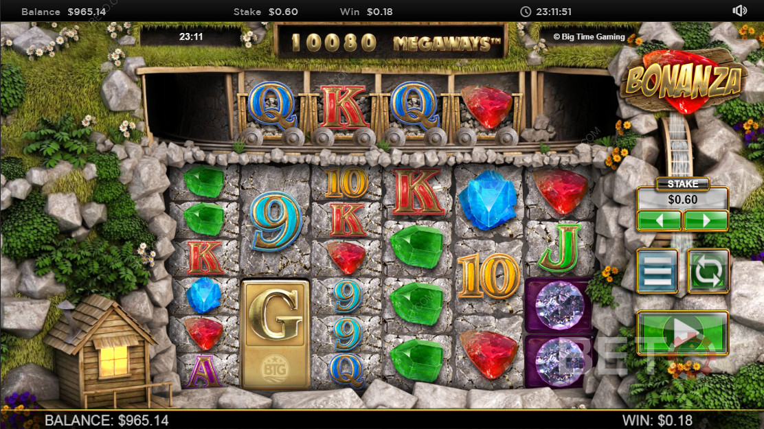 Bonanza Megaways - Big Time Gaming থেকে 117,649টি পেলাইন সহ একটি আশ্চর্যজনক এবং অস্বাভাবিক স্লট।