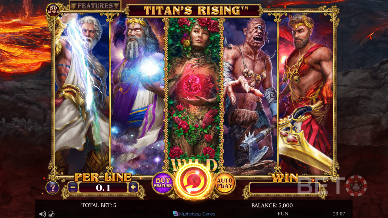 BETO স্লট দ্বারা Titans Rising Review