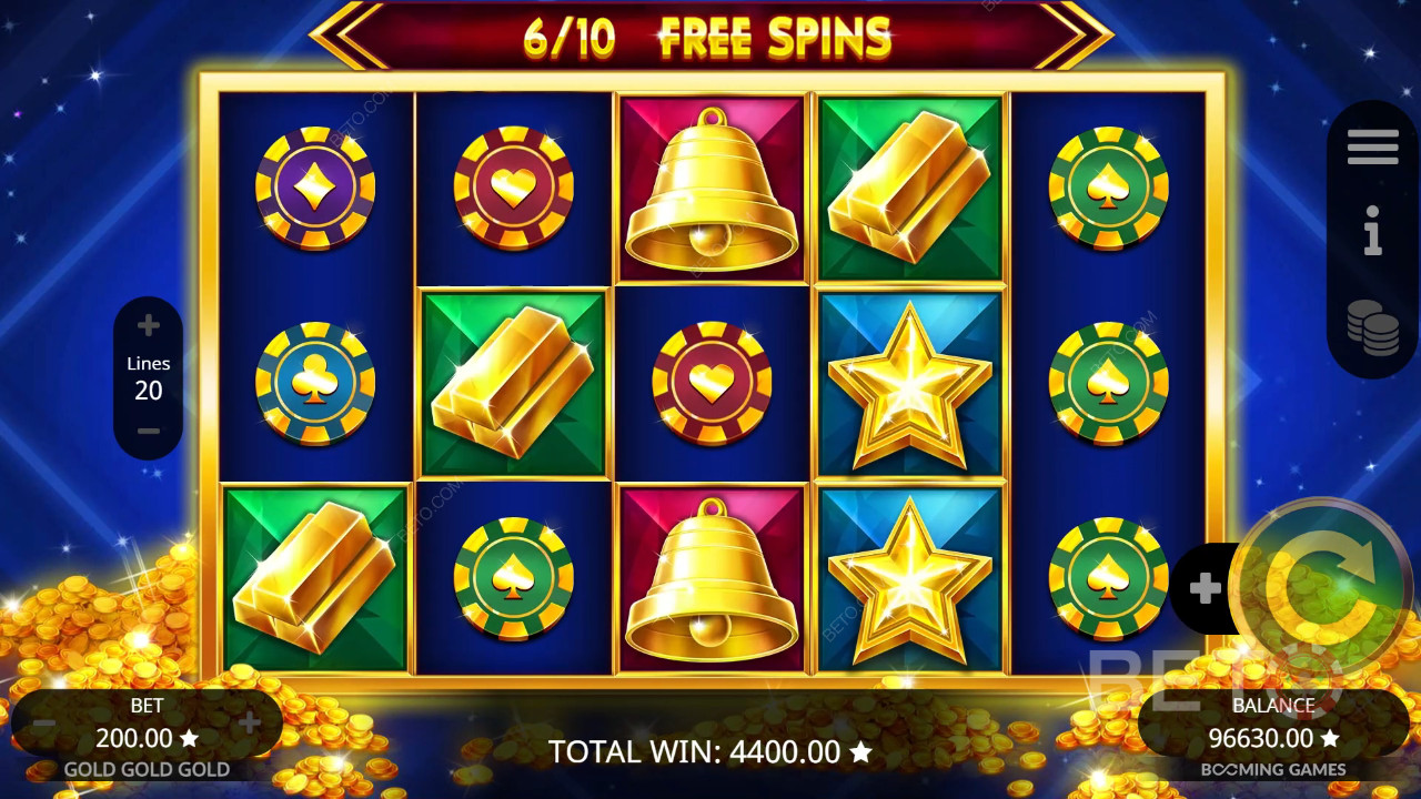 Booming Games দ্বারা সোনার সোনার গোল্ডে বোনাস বৈশিষ্ট্যগুলি ব্যাখ্যা করা হয়েছে