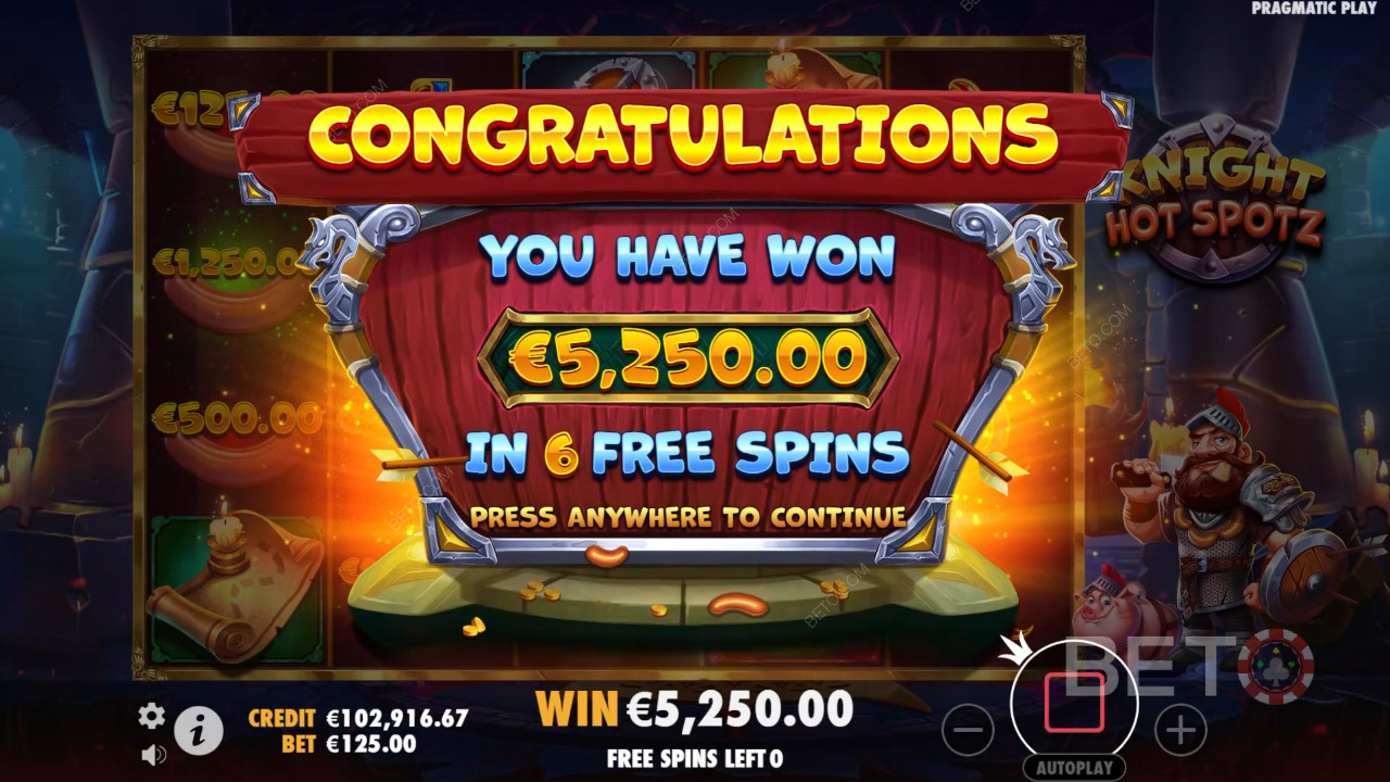 Knight Hot Spotz অনলাইন স্লটে আপনার বাজি 2,000x জিতুন!
