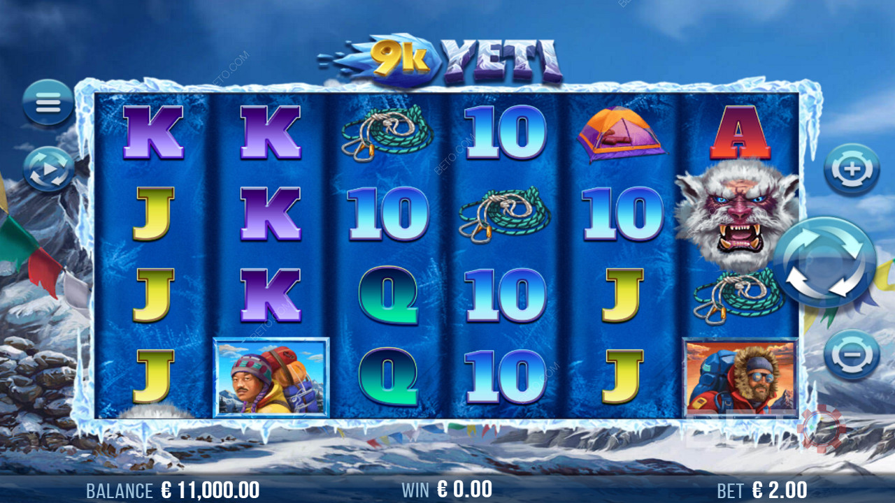 9k Yeti অনলাইন স্লটে দুর্দান্ত গ্রাফিক্স উপভোগ করুন