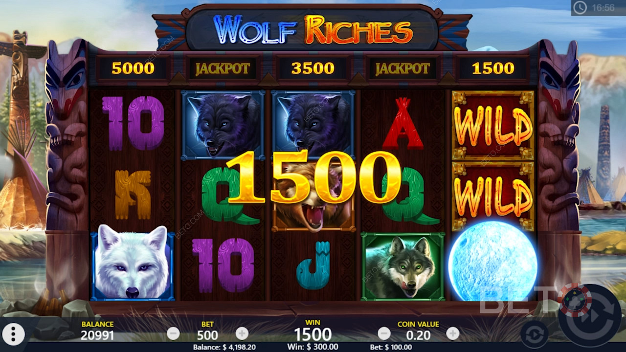 Wolf Riches স্লট মেশিনে ধারাবাহিক জয় উপভোগ করুন