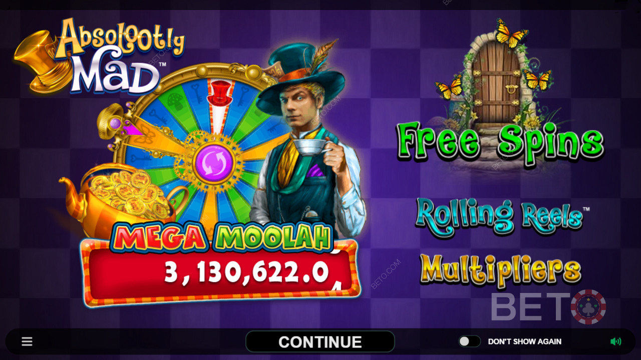 Absolootly Mad: Mega Moolah ভিডিও স্লটে প্রগতিশীল জ্যাকপট এবং অন্যান্য বৈশিষ্ট্য উপভোগ করুন