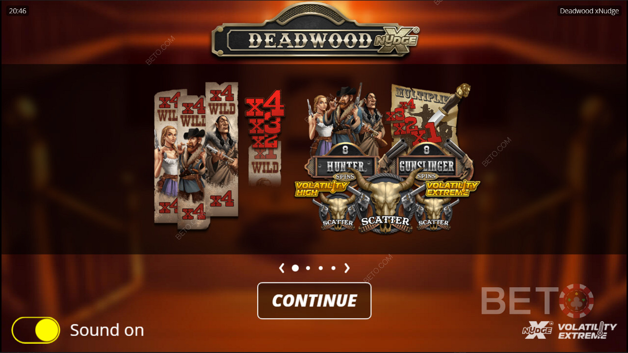 Nolimit City থেকে Deadwood একটি XNudge স্লট গেম