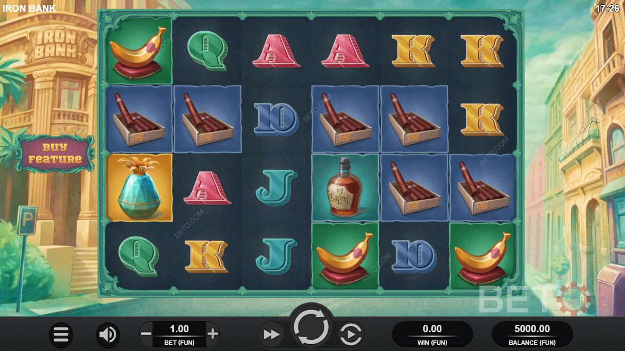 Iron Bank অনলাইন স্লটে আপনার বাজির সর্বোচ্চ 49,999x জিতুন