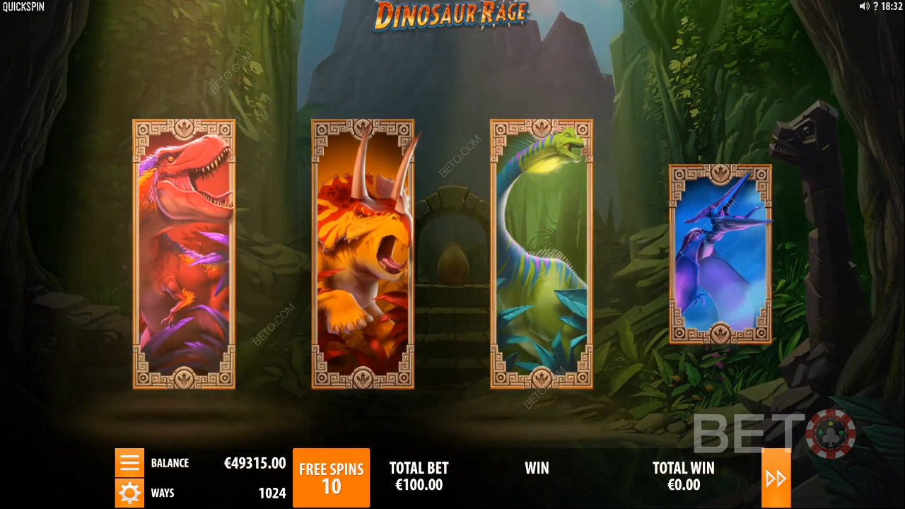 Dinosaur Rage আপগ্রেডযোগ্য প্রতীক