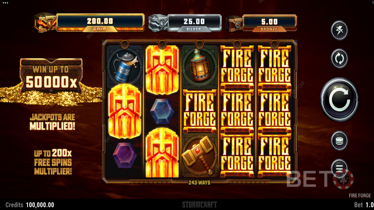 Fire Forge ডার্ক ভিজ্যুয়াল এবং থিম অনুসরণ করা হয়েছে