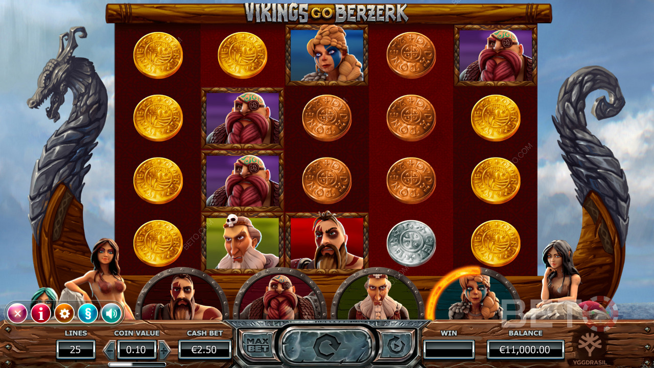 Vikings Go Berzerk স্লট চমত্কার বৈশিষ্ট্য সঙ্গে কানায় লোড করা হয়