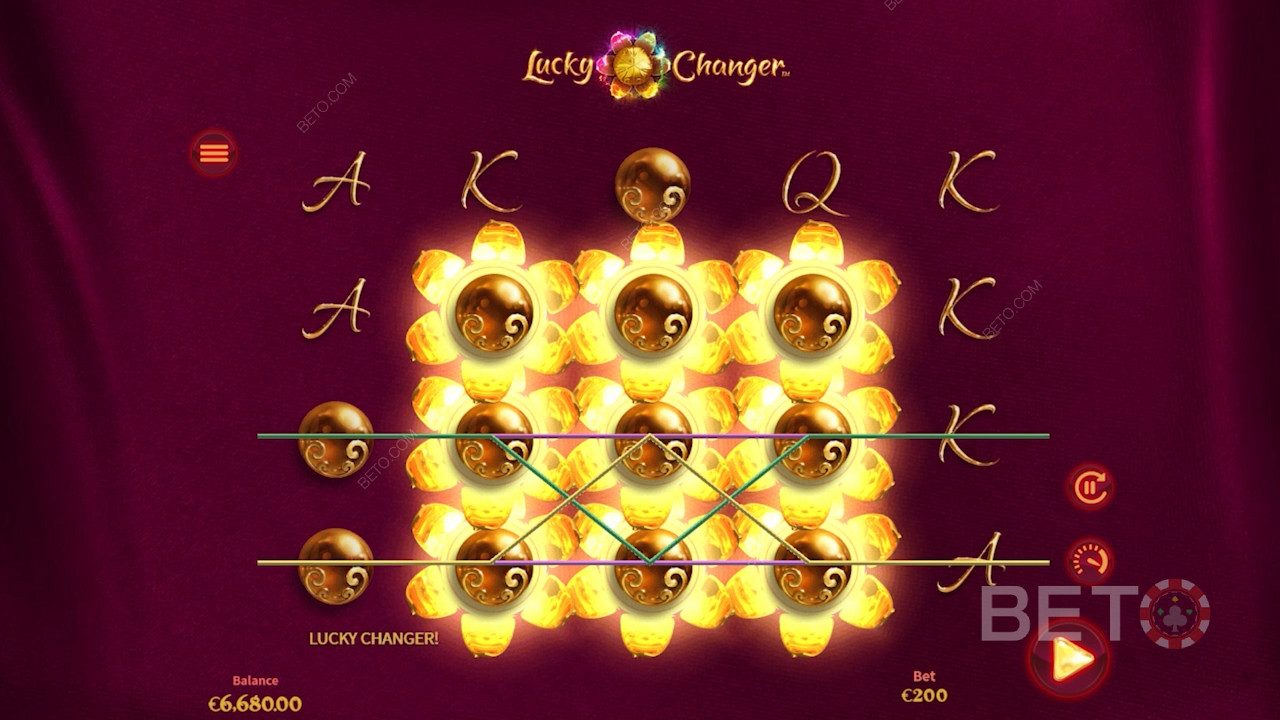 বিশেষ Lucky Changer বৈশিষ্ট্য ল্যান্ডিং জয়কে সহজ করে তোলে