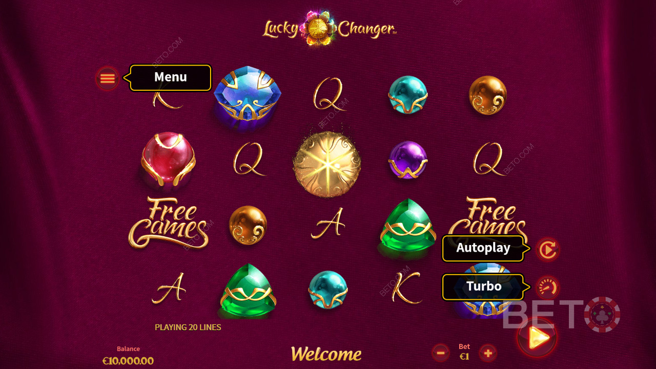 Lucky Changer বিভিন্ন নিয়ন্ত্রণের বিকল্প