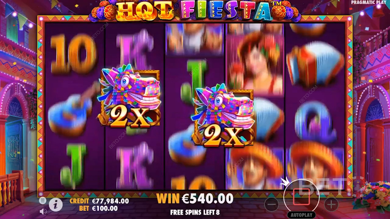 Hot Fiesta এ 2x পে-আউট পাচ্ছেন