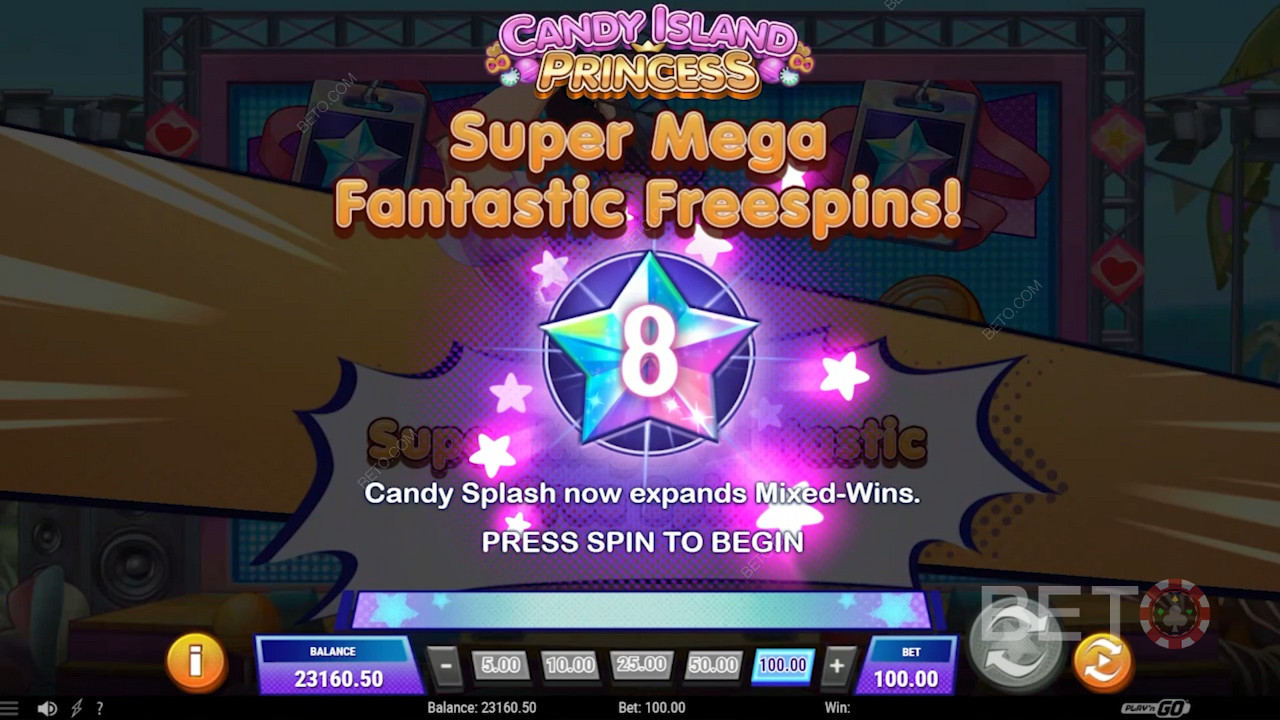 Candy Island Princess চটকদার ফ্রি স্পিন