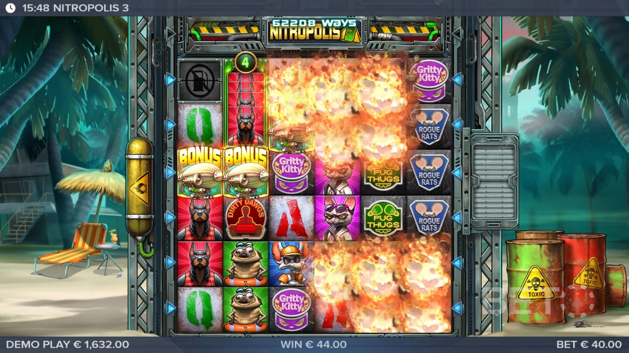 BETO স্লট দ্বারা Nitropolis 3 পর্যালোচনা