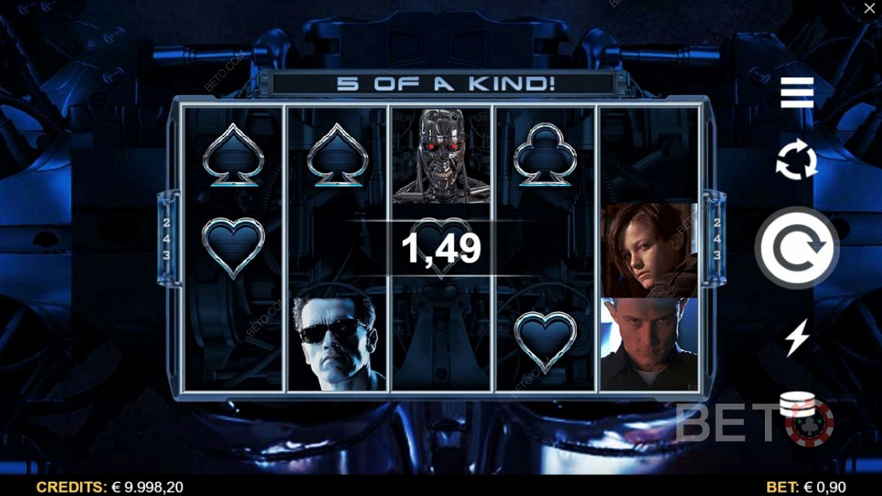 এমনকি বেস Terminator 2 ভিডিও স্লটেও শালীন জয় উপভোগ করুন