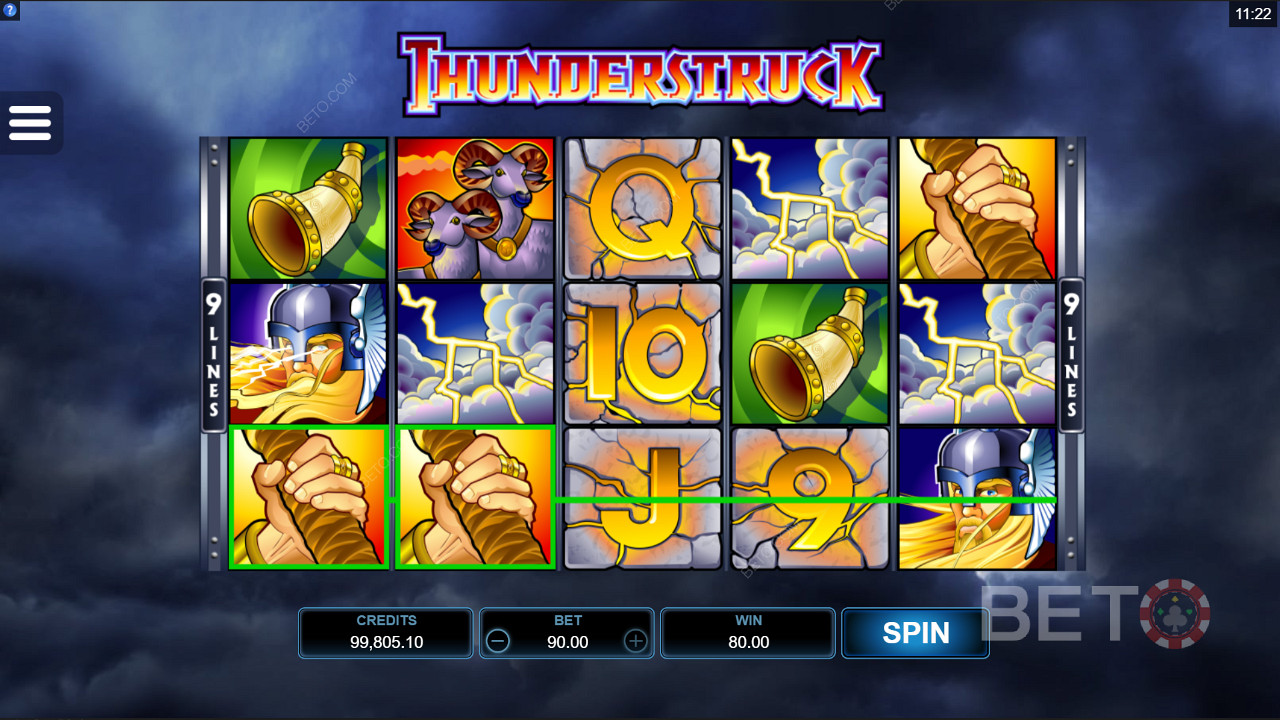 Thunderstruck ডার্ক গ্রাফিক্স এবং ভিজ্যুয়াল