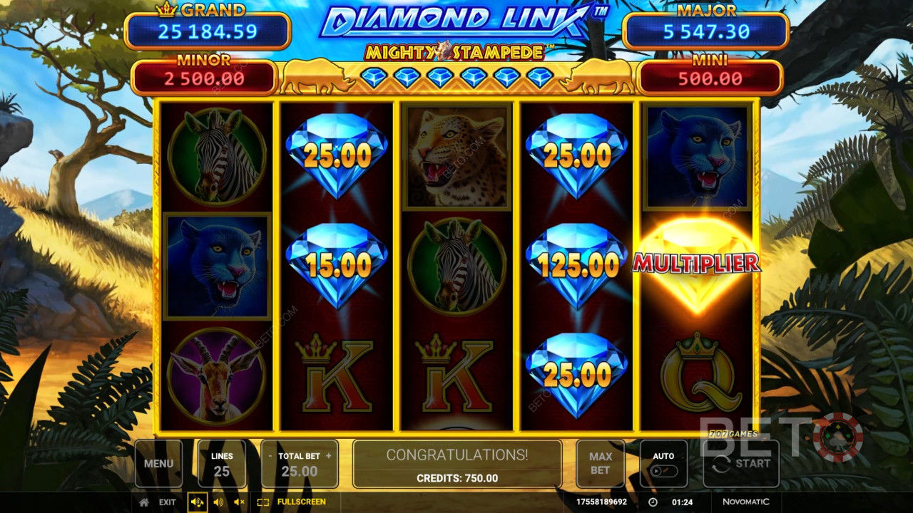 Diamond Link: Mighty Stampede ফ্রি খেলুন