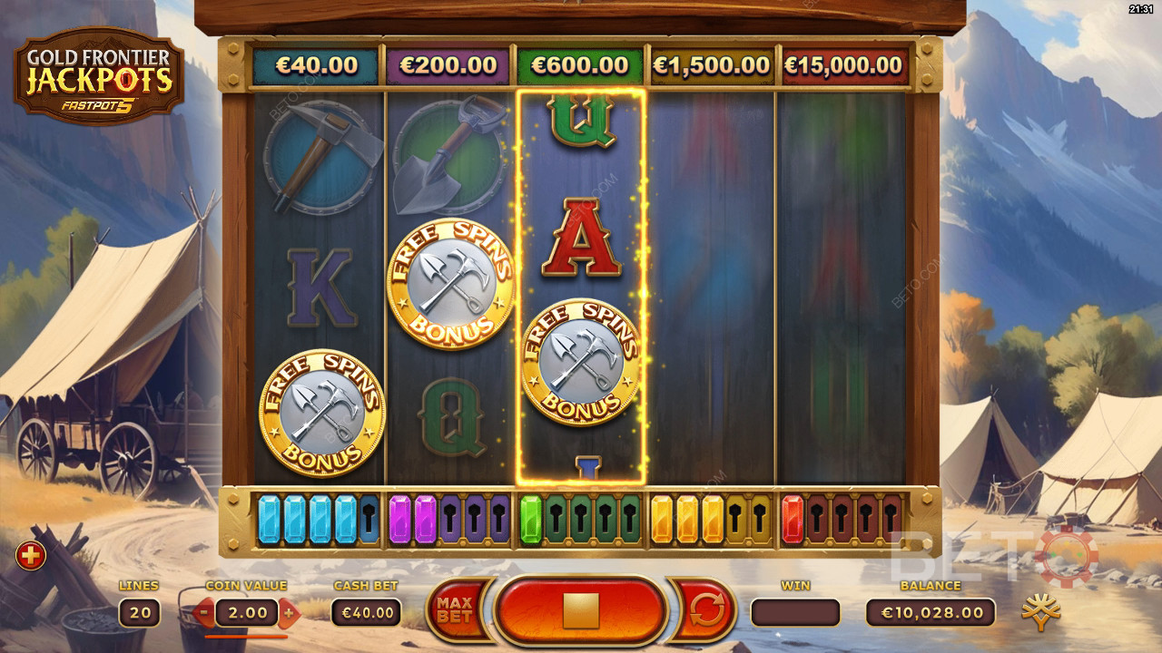Gold Frontier Jackpots FastPot5 ফ্রি খেলুন
