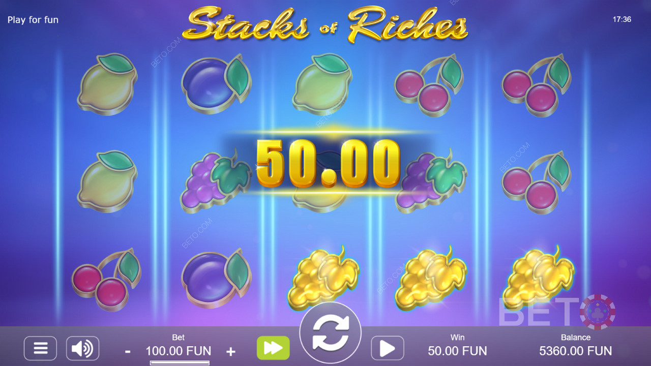 Stacks of Riches গোল্ডেন পেআউট