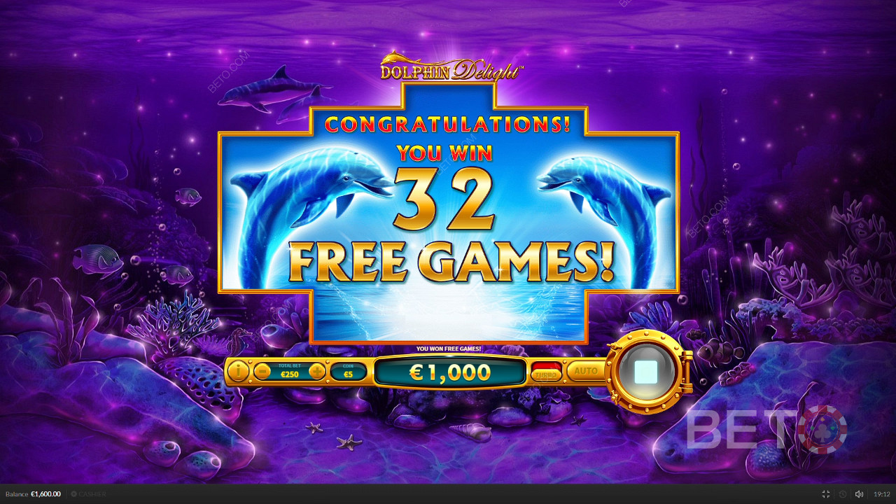 Dolphin Delight কিছু ফ্রি স্পিন ল্যান্ডিং