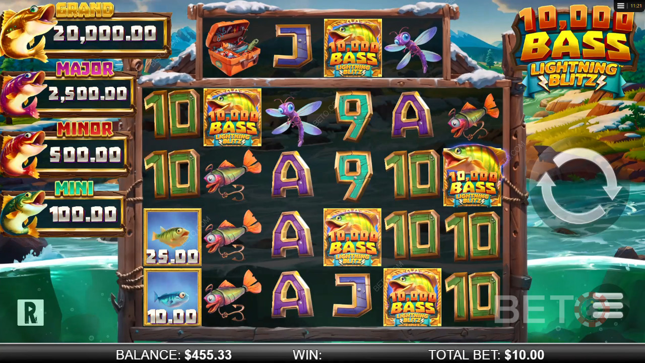 10,000 Big Bass Lightning Blitz ফ্রি খেলুন