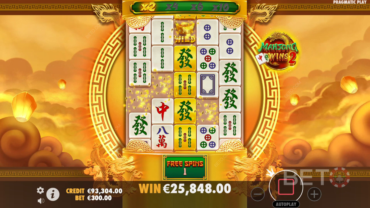 Mahjong Wins 2 ভিডিও স্লটে আপনার বাজির ১০০,০০০ গুণ জিতুন!