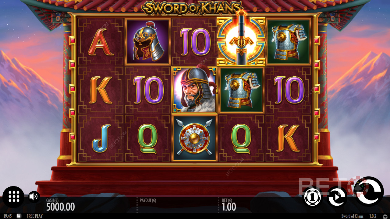 Sword Of Khans ক্লাসিক 5x3 গ্রিড - চেঙ্গিস খানের সাথে যুদ্ধ