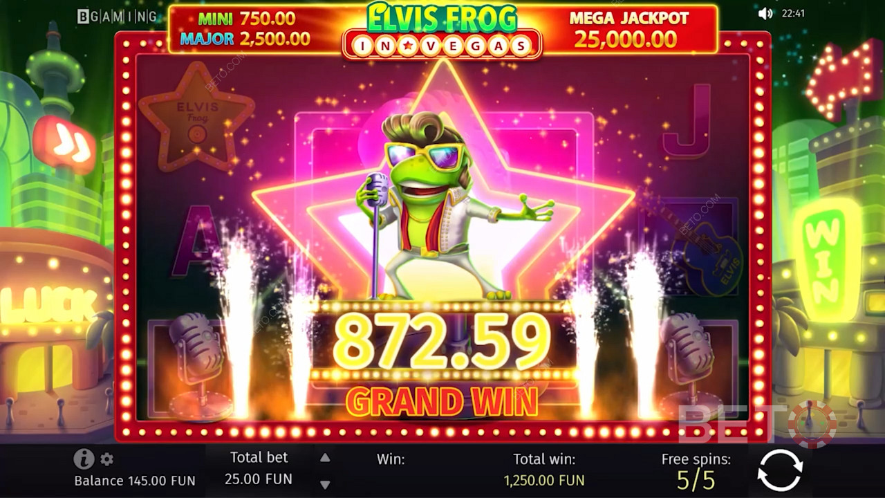 Elvis Frog in Vegas -এ কিছু গ্র্যান্ড অ্যামাউন্ট জিতে নিন