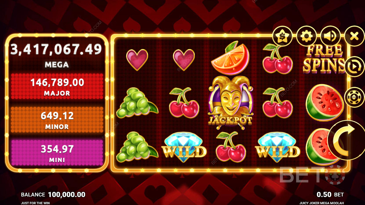 Juicy Joker Mega Moolah একাধিক জ্যাকপট