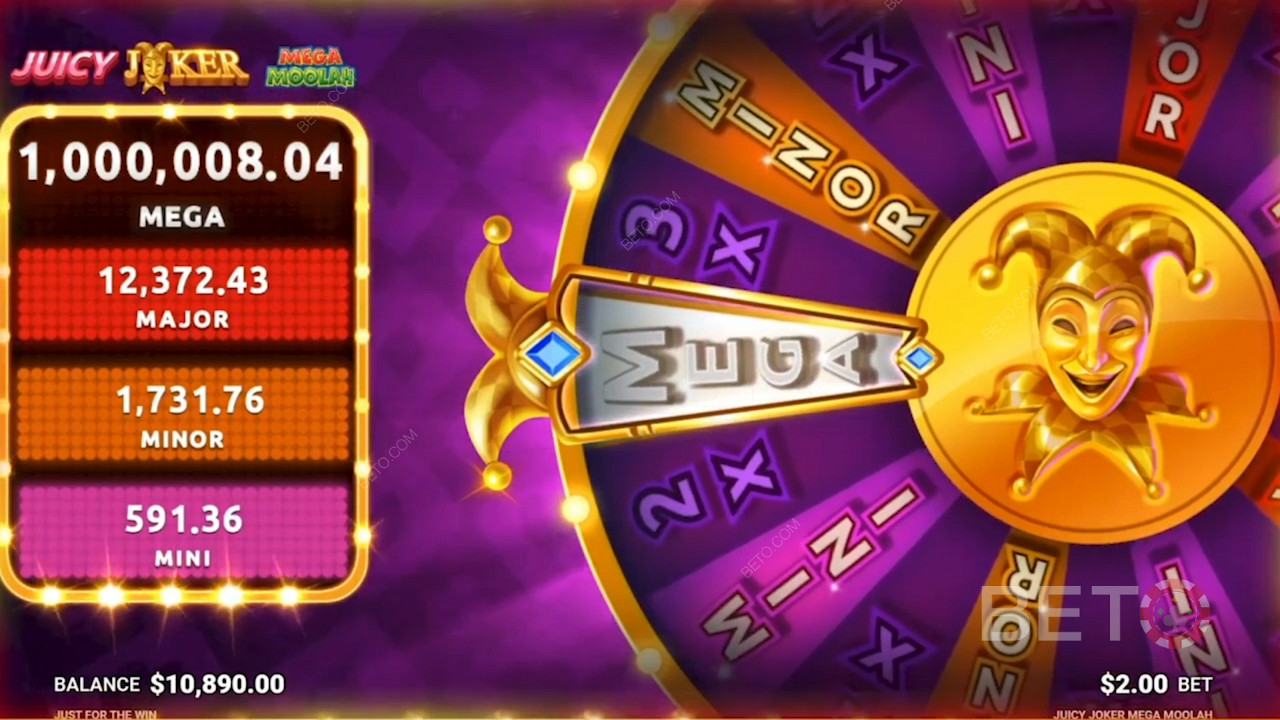 Juicy Joker Mega Moolah জ্যাকপট হুইল